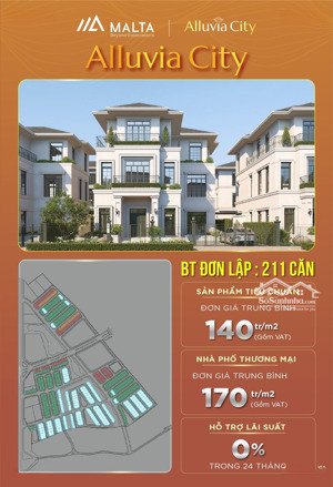 alluvia city xuân cầu, kđt khoáng nóng đầu tiên bên sông hồng, chân cầu ngọc hồi, dự kiến 130tr/m2