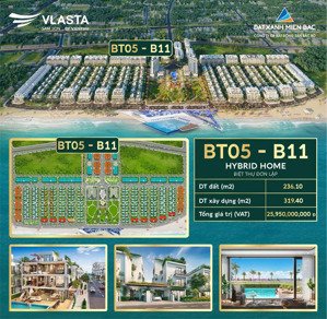 bán căn biệt thự duy nhất bt5 - 11 view khách sạn lasong dự án vlasta sầm sơn lh 