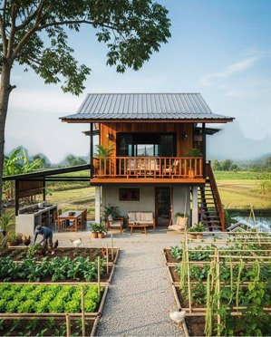 cho thuê trang trại nuôi ốc, cá, gà vịt