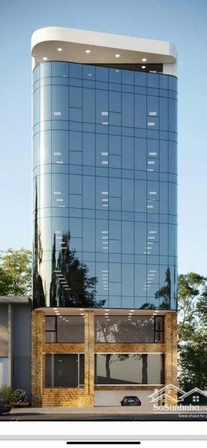 toà building mp phùng chí kiên, dt 260m2 8t, 1 hầm, mt 11m, pccc, thang máy, vỉa hè rộng
