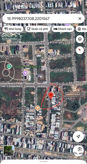 bán đất đường 10,5m lê quảng chí - hoà xuân, sổ sẵn công chứng ngay