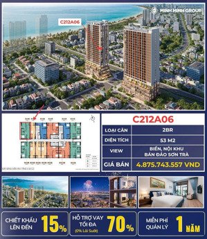 cần bán căn hộ cao cấp sun costa - căn hộ biển mỹ khê của chủ đầu tư sun group