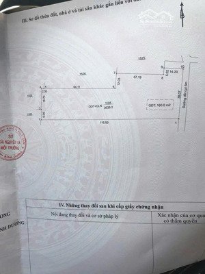 chủ gửi bán hơn 3600m2 đất tại hòa lợi, bến cát, giá 43ty