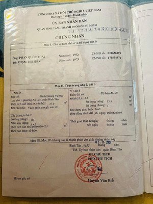 bán nhà sổ hồng riêng đường kinh dương vương an lạc bình tân giá 1.55 tỷ không qui hoạch ko lộ giới