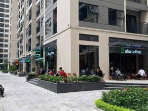 sang nhượng quán cafe lô góc tại vinhomes smart city - nam từ liêm - 150m2 - giá 55 triệu/tháng