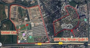 bán đất biệt thự phú nhuận phước long b, gần global city: 14,5x20m~290m2 giá 76tr/m2 rẽ nhất dự án.
