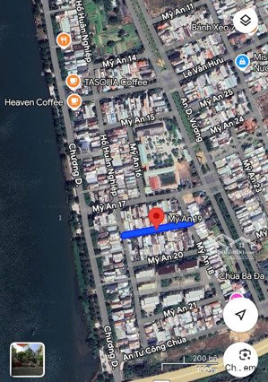 bán đất tặng nhà 2 tầng đường mỹ an 19 sát ngay sông hàn, khu mỹ an ngay dự án pháo hoa