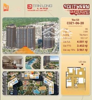 căn góc 2pn siêu rẻ, tầm view đắt giá tại trinity square, chỉ 58tr/m2. lh để đặt cọc