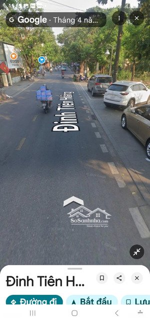 bán nhà mặt tiền đường đinh tiên hoàng đối diện công viên