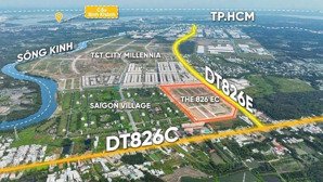đất nền sổ đỏ hai thành the 826ec, mặt tiền đường 40m, góp 18 tháng, điện âm nước máy, giỏ hàng cđt