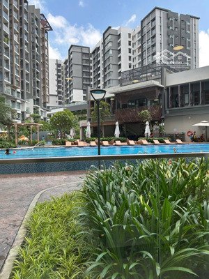 cho thuê căn hộ trệt diamond brilliant celadon city 112m2, 2 pn +1 nội thất cơ bản, view hồ bơi