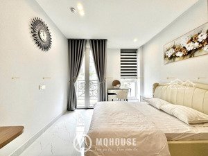 cho thuê căn hộ studio - ban công - bảo vệ, thang máy, sạch sẽ - đường ô tô - ngay sân bay