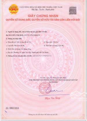 bán đất hẻm 5m tại gò vấp giá 58t/m2.