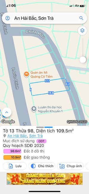 2 mặt tiền phó đức chính diện tích 110m ngang 6m xây 7 tầng mỗi tầng 4 căn view ban công hướng biển