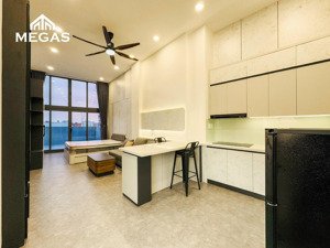 cho thuê chdv mới - studio ban công sang trọng - nội thất cao cấp