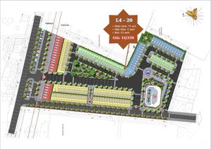 cần tiền - cắt lỗ mảnh đất 75m2 trục chính 28 mét tại khu đô thị đông dương green chỉ 1tỷ350 triệu