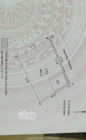 bán gấp lô đất mặt phố phú thượng 240m2, mt18m, lô góc vuông đẹp phân lô vip