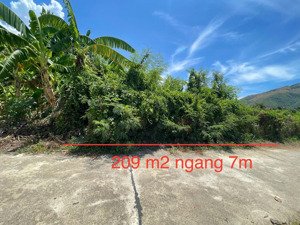 bán đất 209 m2 có 70 m2 thổ cư, ngang 7m dài 30m, đường ô tô thông, giá 2.1 tỷ diên toàn, d.khánh!