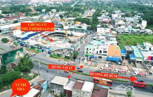 bán gấp nhà riêng 68m2 1 trệt 1 lầu đường vĩnh phú 16 bên cạnh căn hộ cao cấp emeral 68