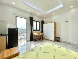 cho thuê căn hộ studio ban công - thang máy - rộng 30m2 - gần hvcb - chu văn an - lh 