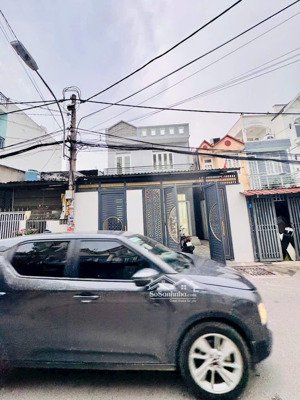 chủ bán gấp nhà mặt tiền đường thạnh lộc 29 sát ngã tư 90m2 1 trệt 1 lầu 3pn và garaoto shr còn tl