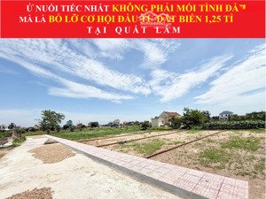 lô góc view biển 110m2, 1,19 tỷ. giao phong, quất lâm, nam định