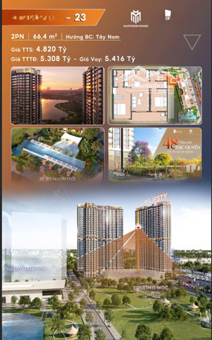 độc quyền căn 2pn hiếm còn tại masteri lakeside - ocp 1