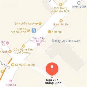 bán nhà 5.8 tỷ, dt sổ 41.4m2, 4 tầng, 3 p ngủ, sân riêng 10.4m2, ngõ 207 trương định, hoàng mai