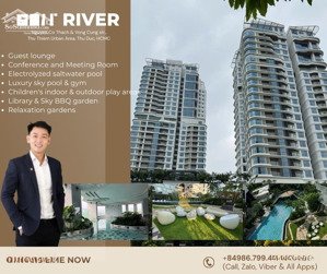 cho thuê căn 3 phòng ngủ (135m2) tại zeit river thủ thiêm view landmark 81 & sông saigon siêu đẹp