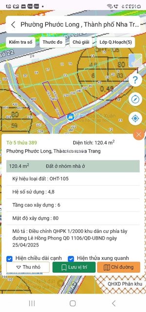 bán đất phước long, phường nam nha trangdiện tích: 120,4 m² giá chỉ 3 tỷ 9