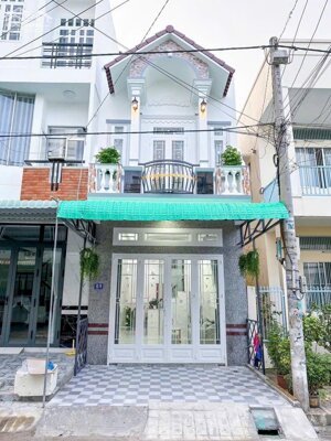 nhà mới 1 trệt 1 lầu hoàn công đường số 26 kdc thới nhựt 1, đầy đủ nội thất.