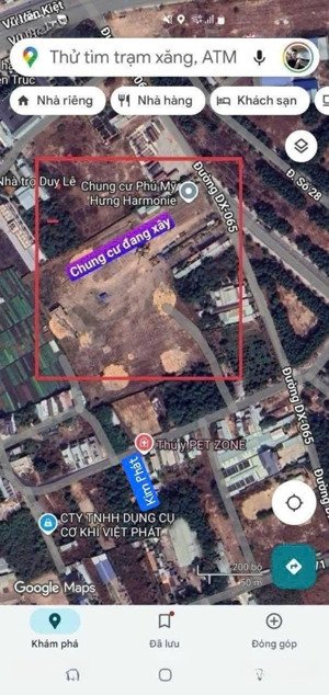 bđs đẹp gần sát bên chung cư đang xây dựng. nhựa 8m dân đông 5.5m x 20m vị trí định cư hoặc đầu tư