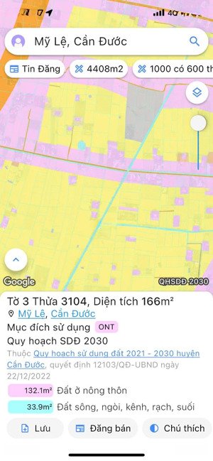 bán đất tại nguyễn quang đại, mỹ lệ, cần đước, long an, 166m2