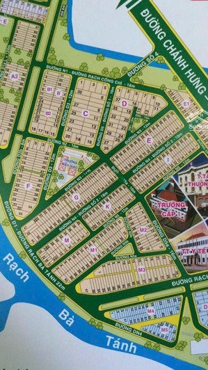 cần bán gấp nền đất kdc đại phúc green villas, phạm hùng, dt 5x20m giá 66tr/m2