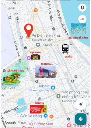 bán nhà 2 tầng 82m2, sát mặt tiền điện biên phủ, đà nẵng