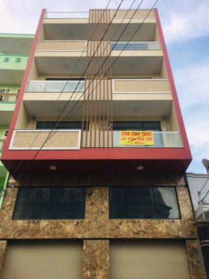 cho thuê nhà mặt tiền 60b đường hòa bình, phường 5 quận 11. diện tích 10x25m 1 trệt 4 lầu thang máy