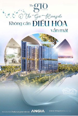 căn hộ 2pn the gió dĩ an, view sông giá chỉ từ 2,7 tỷ, chiếc khấu 12%, tặng full nội thất