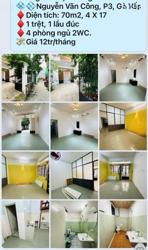 cho thuê nhà gần cv gia định & phạm văn đồng, ngay đh gia định, gần đh công nghiệp.lh: o933.833,291