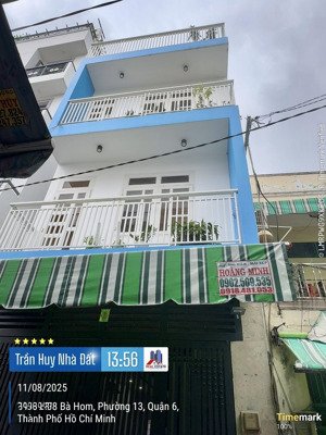siêu hiếm! chợ bà hom q6 hẻm xe hơi 7m thông dân trí 60m2 4 tầng shr