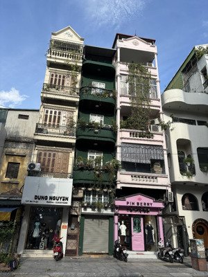 66 tỷ mặt phố bà triệu, 79m2, 6tầng, mt: 4.5m, lô góc 2 thoáng, vỉa hè rộng, dòng tiền 170tr/tháng