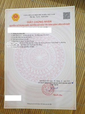 bán đất tại thủy sơn 3, ngũ hành sơn, đà nẵng, giá thỏa thuận, 127.5m2, view đẹp uy tín