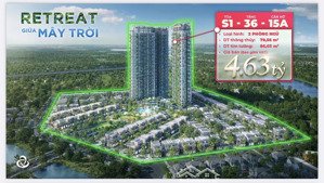 căn hộ sky retreat 86m2 2pn 2wc view trọn đời biệt thự đảo và hồ thiên nga 1tỉ157 vốn tự có 0% 30th