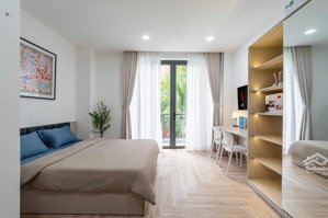 cho thuê căn hộ full nội thất - nhà mới 100%, thang máy ngay bờ kè hoàng sa - cv hoàng văn thụ