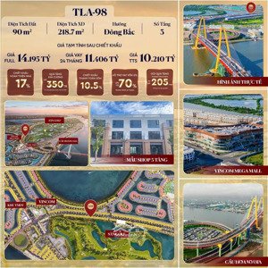 căn tla ngay vincom 4 tầng đẹp nhất dự án giá rẻ nhất