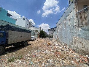 nền đất hẻm 703 hương lộ 2 (gần cây xăng) hẻm nhựa 7m, khu dân trí cao, xây dựng đủ ko lộ giới