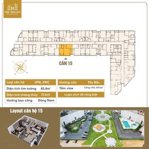 bán căn hộ the minato residence view công viên, bể bơi giá tốt