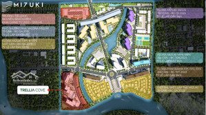 giỏ hàng tầng đẹp trellia cove 60m2 2pn 1wc, chiết khấu 11%, 20% vốn tự có, miễn 2 năm pql, 0%/24th
