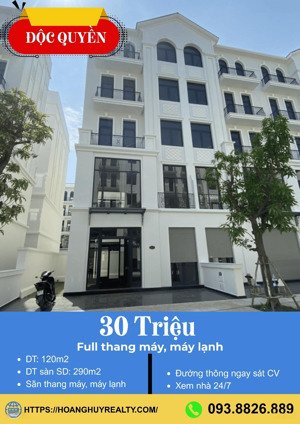 cho thuê np sàn sd 290m2 - giá 30tr/tháng - hoàn thiện thang máy,máy lạnh - thích hợp đa ngành nghề