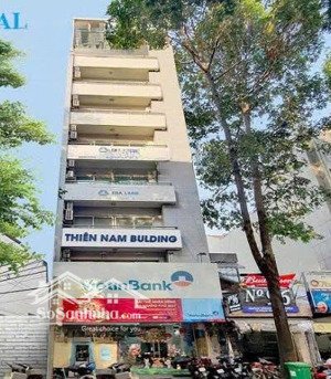 bán tòa nhà mt cách mạng tháng tám, quận 3. dt 8mx18m - hầm 7 tầng - hđt 250 triệu/tháng. giá 45 tỷ