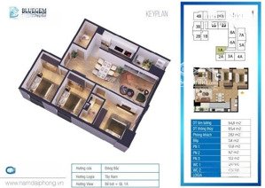 bán căn hộ 3pn diện tích 94m2 giá rẻ, trực tiếp cđt dự án bluegem tower thanh trì